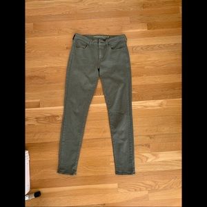 Olive Green AE jeans